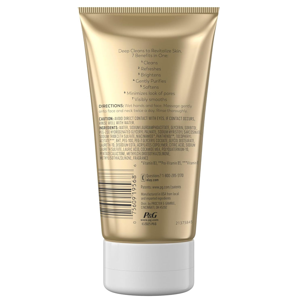 Olay | Niacinamide Vitamin B3 Foaming Face Wash All Skin Types Unscented — 5 fl oz (Pack of 3)