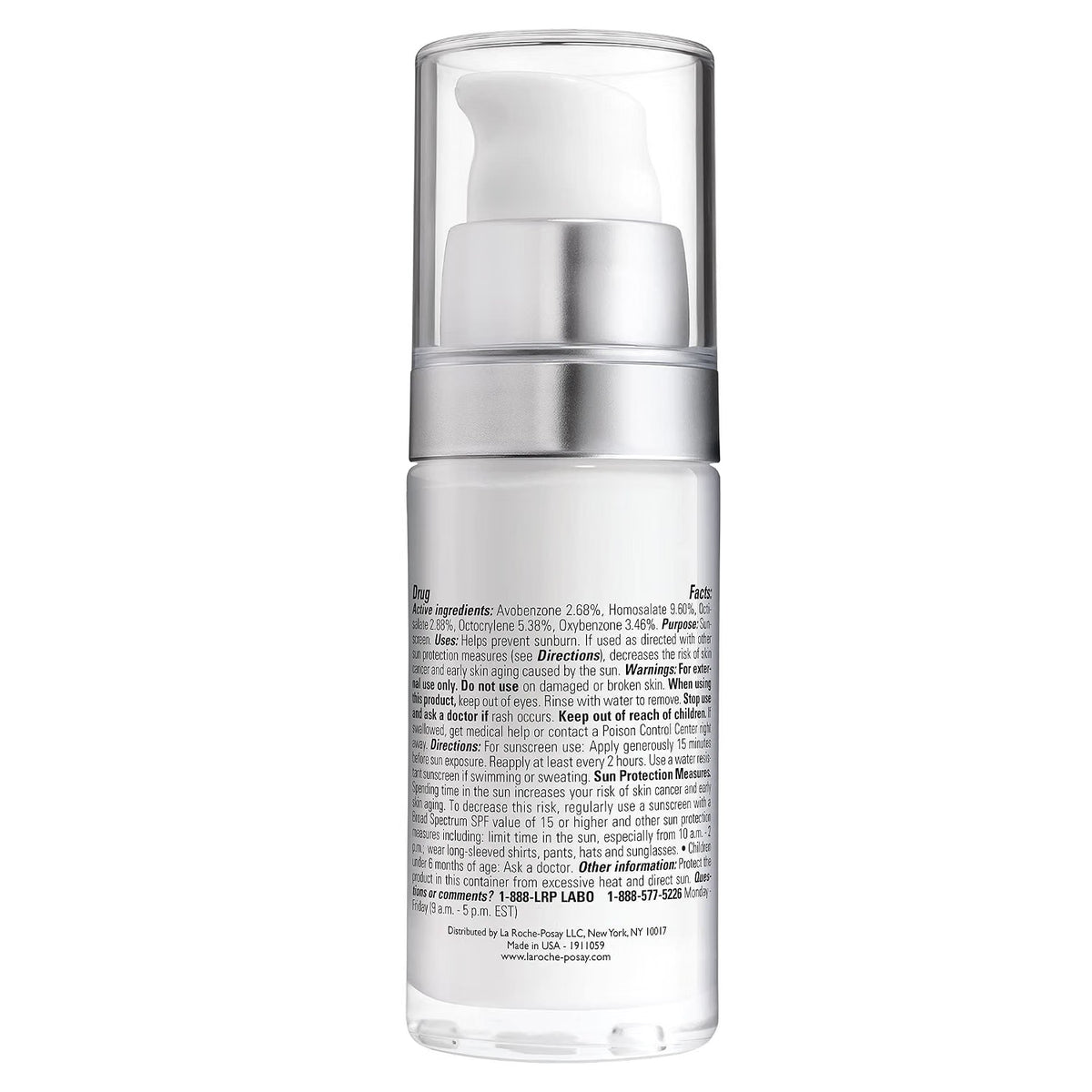 A clear pump bottle of B5 B5 Beauty skincare serum with a white label and clear cap, shown against a plain white background.
