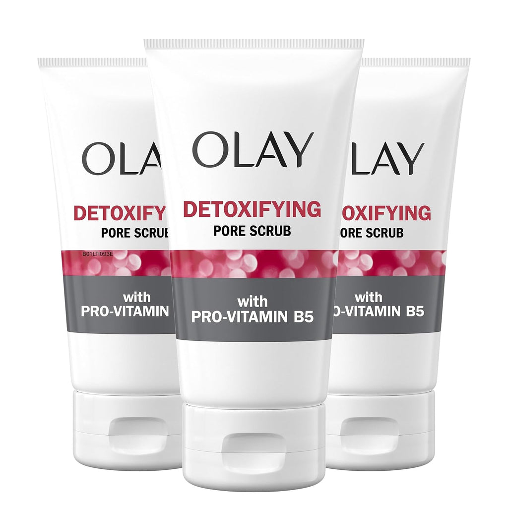 Olay | Facial Scrub Face Wash Salicylic Acid Deep Pore Cleansing Gel — 5 fl oz (Pack of 3)