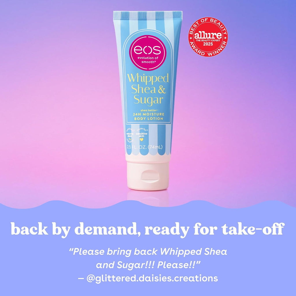 eos | Shea Better Mini Body Lotion Dolce Vita Shea Butter 24-Hour Hydration Travel Size — 2.5 fl oz