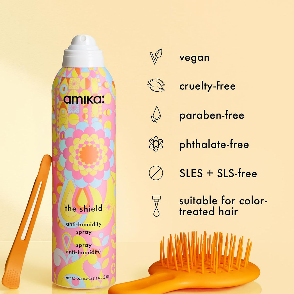 Amika | The Shield Heat & Humidity Protection Spray — 221 ml
