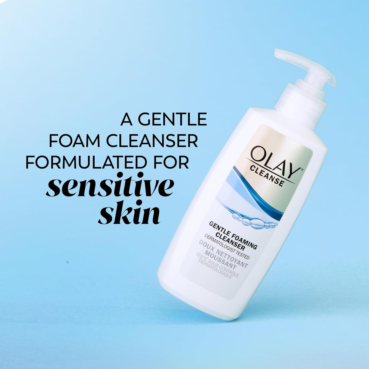 Olay | Gentle Foaming Face Wash Sensitive Skin Glycerin Unscented — 6.7 fl oz (Pack of 3)