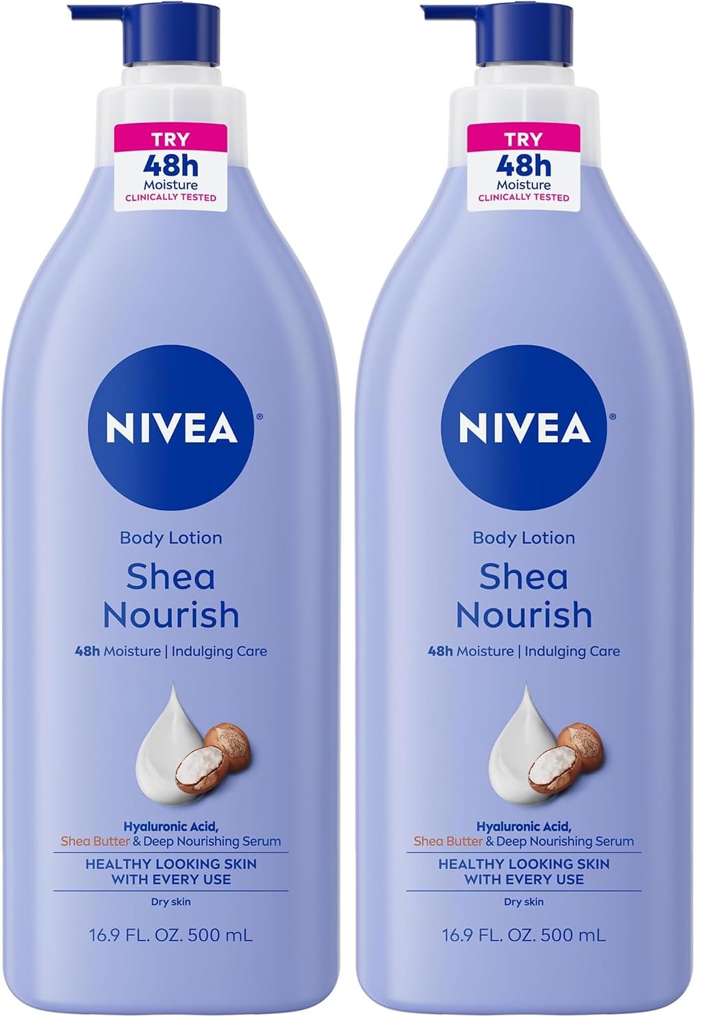 NIVEA Shea Nourish Body Lotion with Hyaluronic Acid
