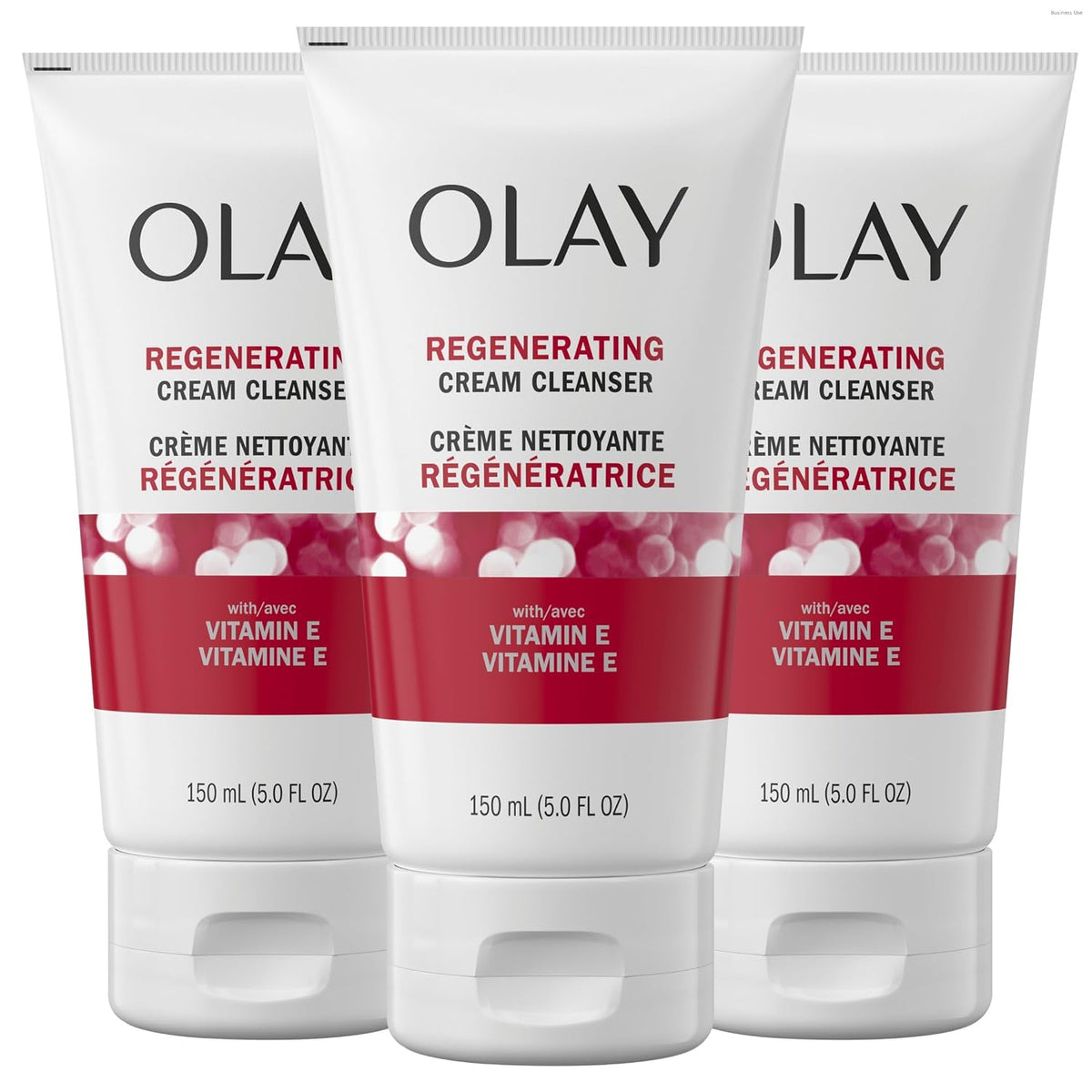 Olay | Regenerist Renewing Cream Face Cleanser Amino Peptide Vitamin B5 Salicylic Acid — 5 fl oz (Pack of 3)