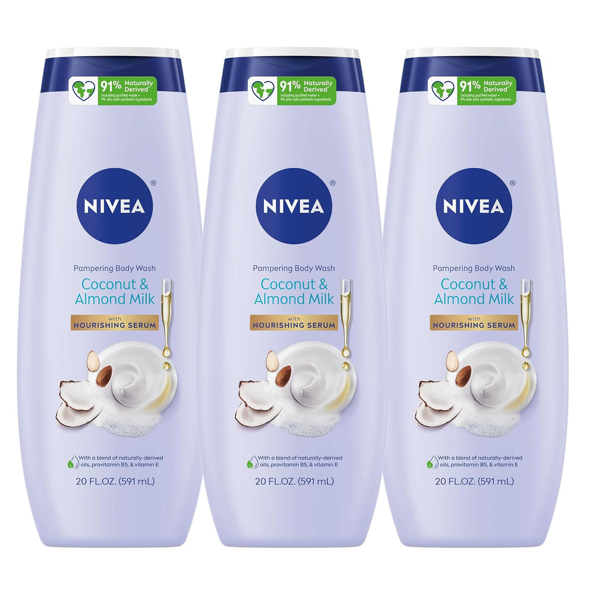NIVEA Pampering Coconut & Almond Milk Body Wash