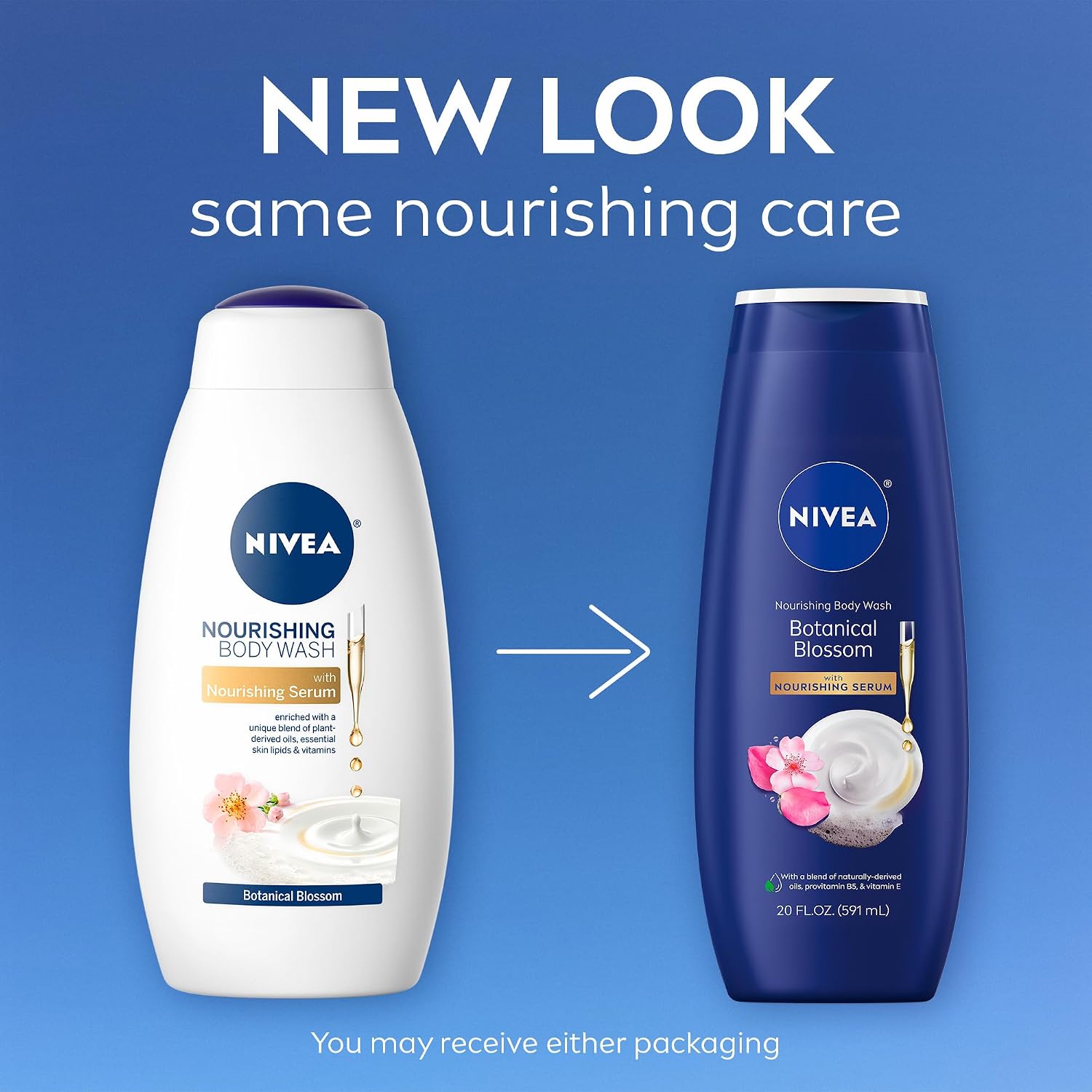 NIVEA Nourishing Botanical Blossom Body Wash