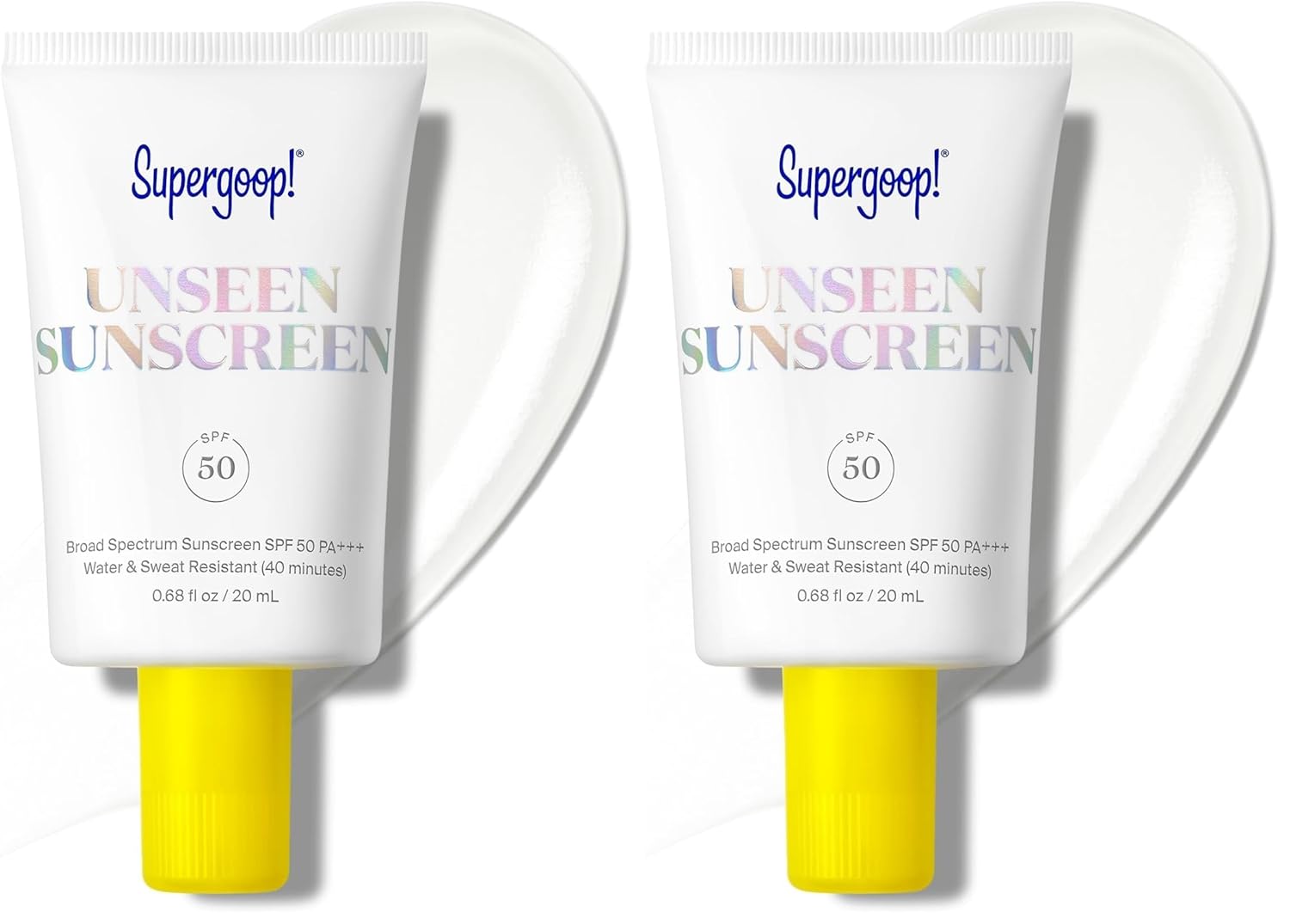 Supergoop! Unseen Sunscreen - SPF 50 - Clear & Invisible Face Sunscreen + Broad Spectrum + Makeup-Gripping Primer - Weightless, Scentless, Oil Free