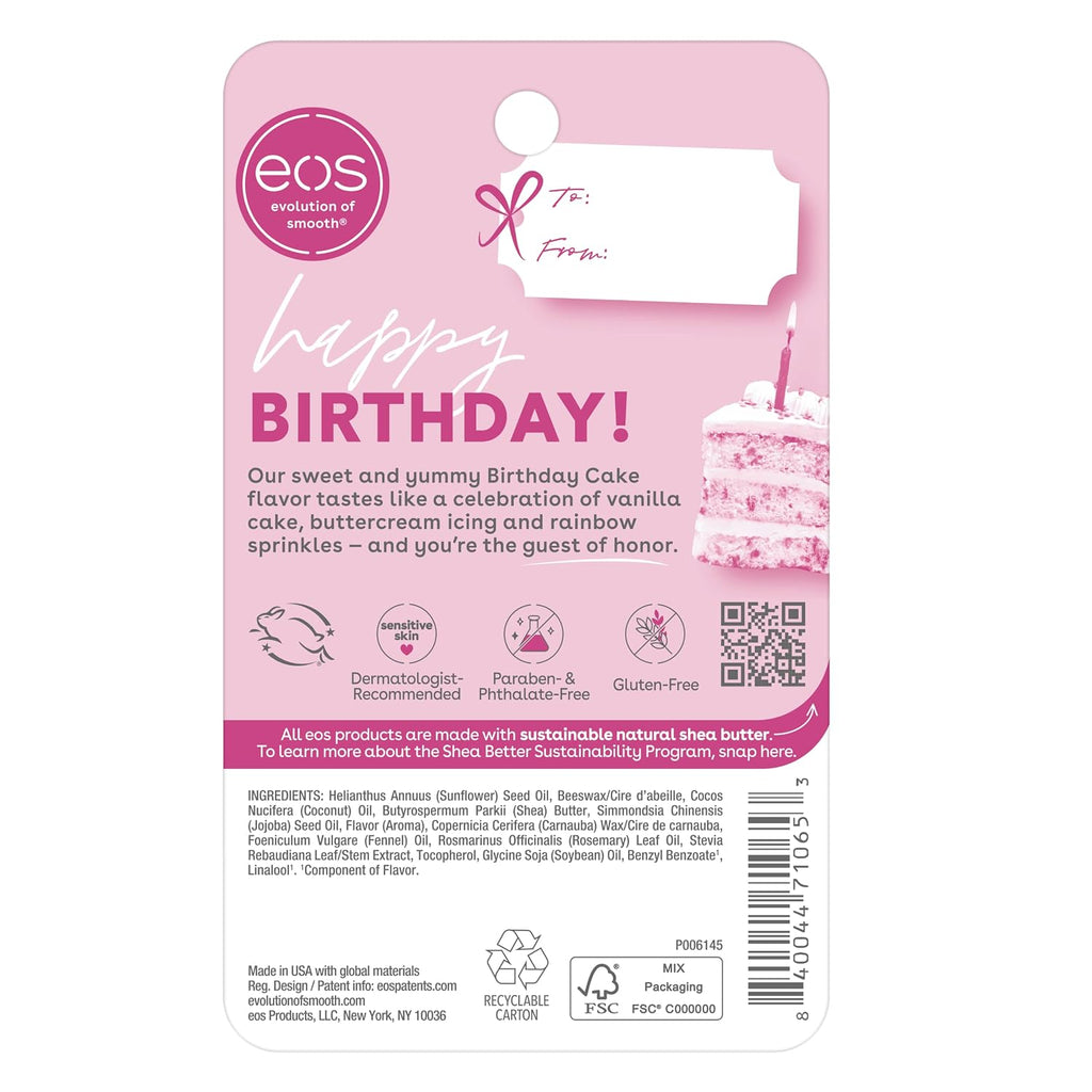 eos | Birthday Cake Natural Shea Lip Balm