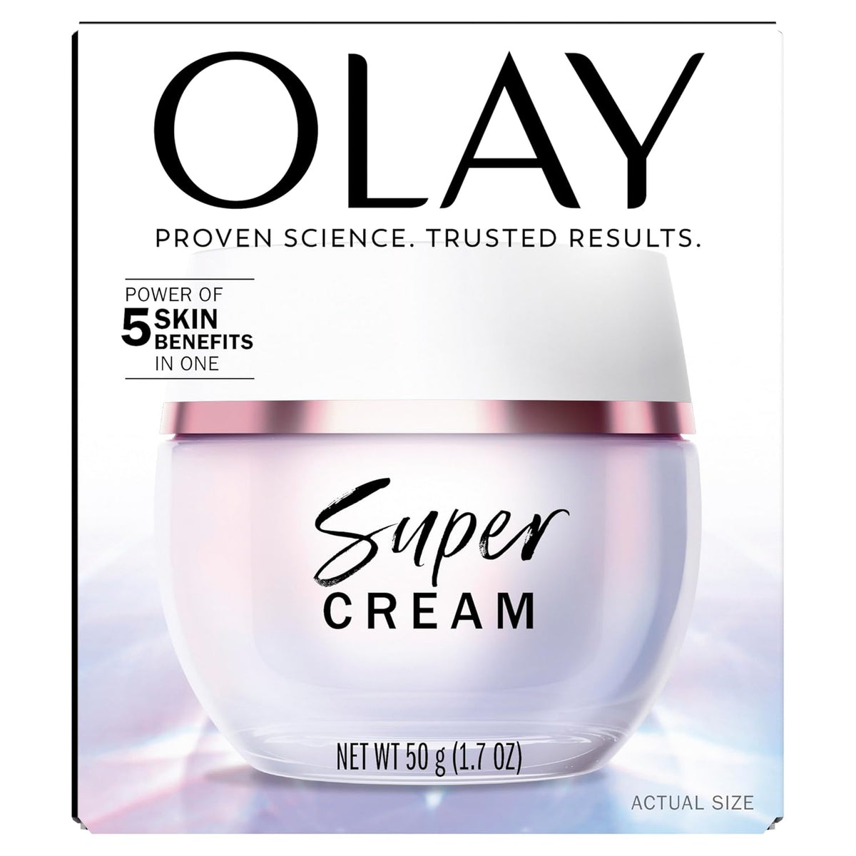 Olay | 5-in-1 Super Moisturizer Face Cream Niacinamide Vitamin C Collagen Peptide Hyaluronic Acid — 1.7 fl oz