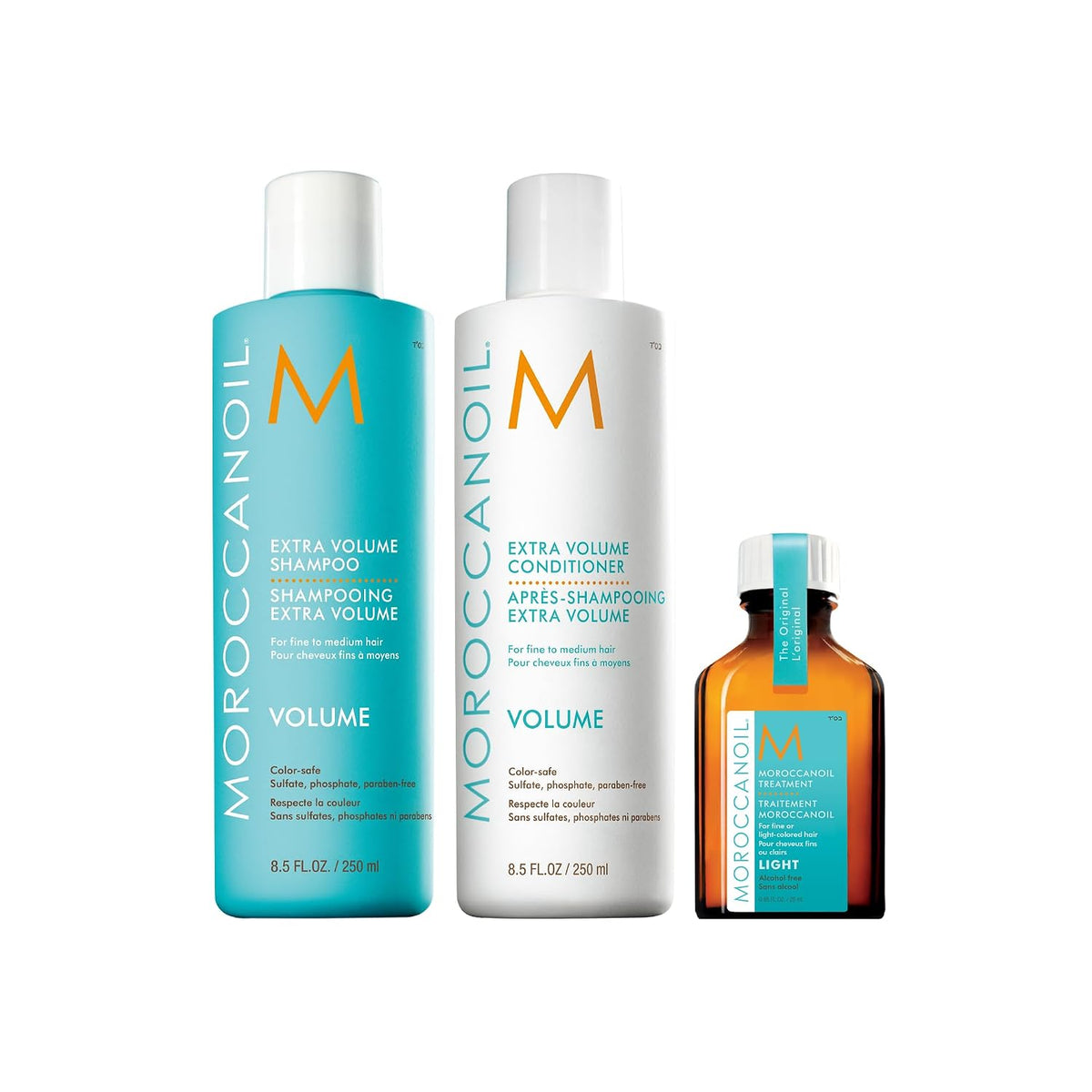 Moroccanoil | Extra Volume Shampoo Conditioner & Treatment Light Set