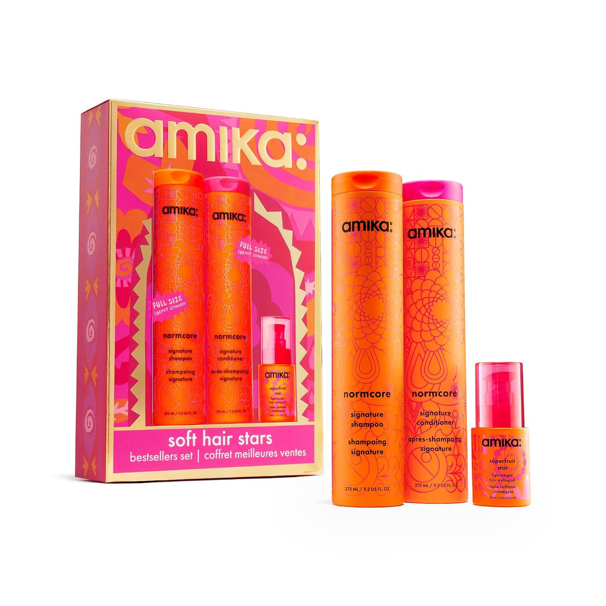 Amika | Normcore Shampoo, Conditioner & Superfruit Star Gift Set — 3 Pieces