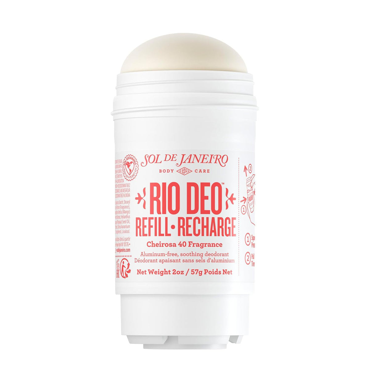 Sol de Janeiro | Aluminum Free Soothing Cream Deodorant Cheirosa 62