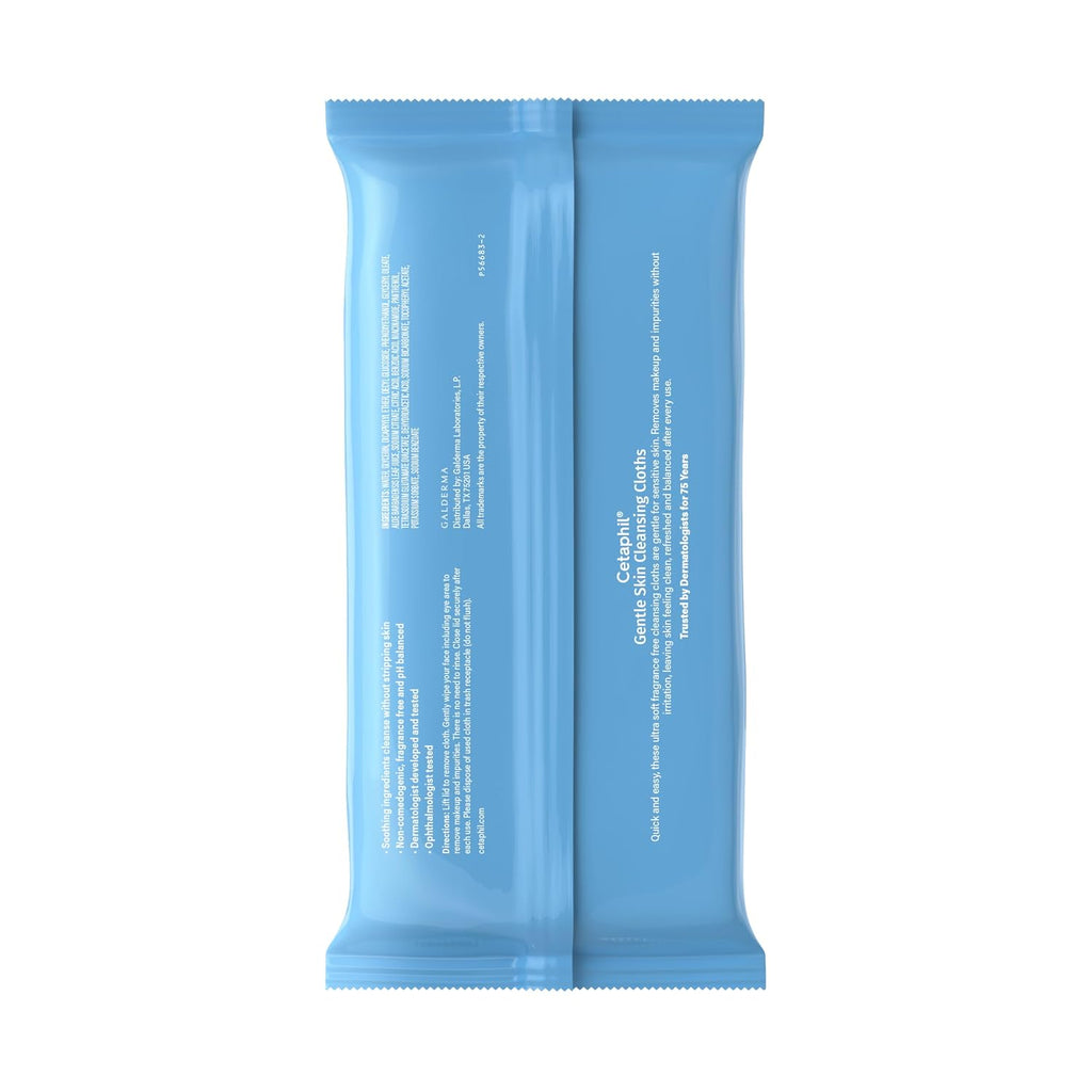 Two blue packaging units with text on a white background