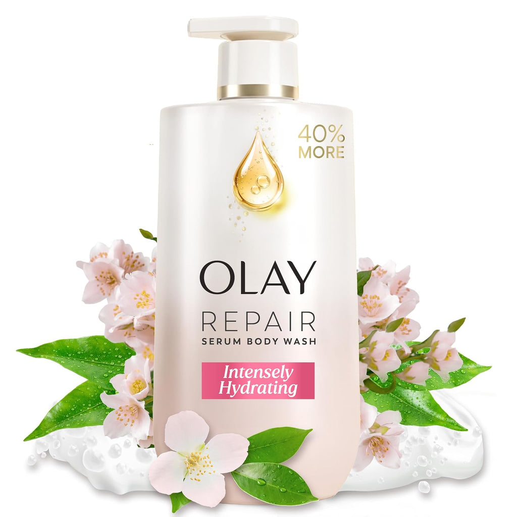Olay | Body Wash Repair Serum Hyaluronic Acid Elixir B3 Repair Lipids Intensely Hydrating All Skin — 28 fl oz