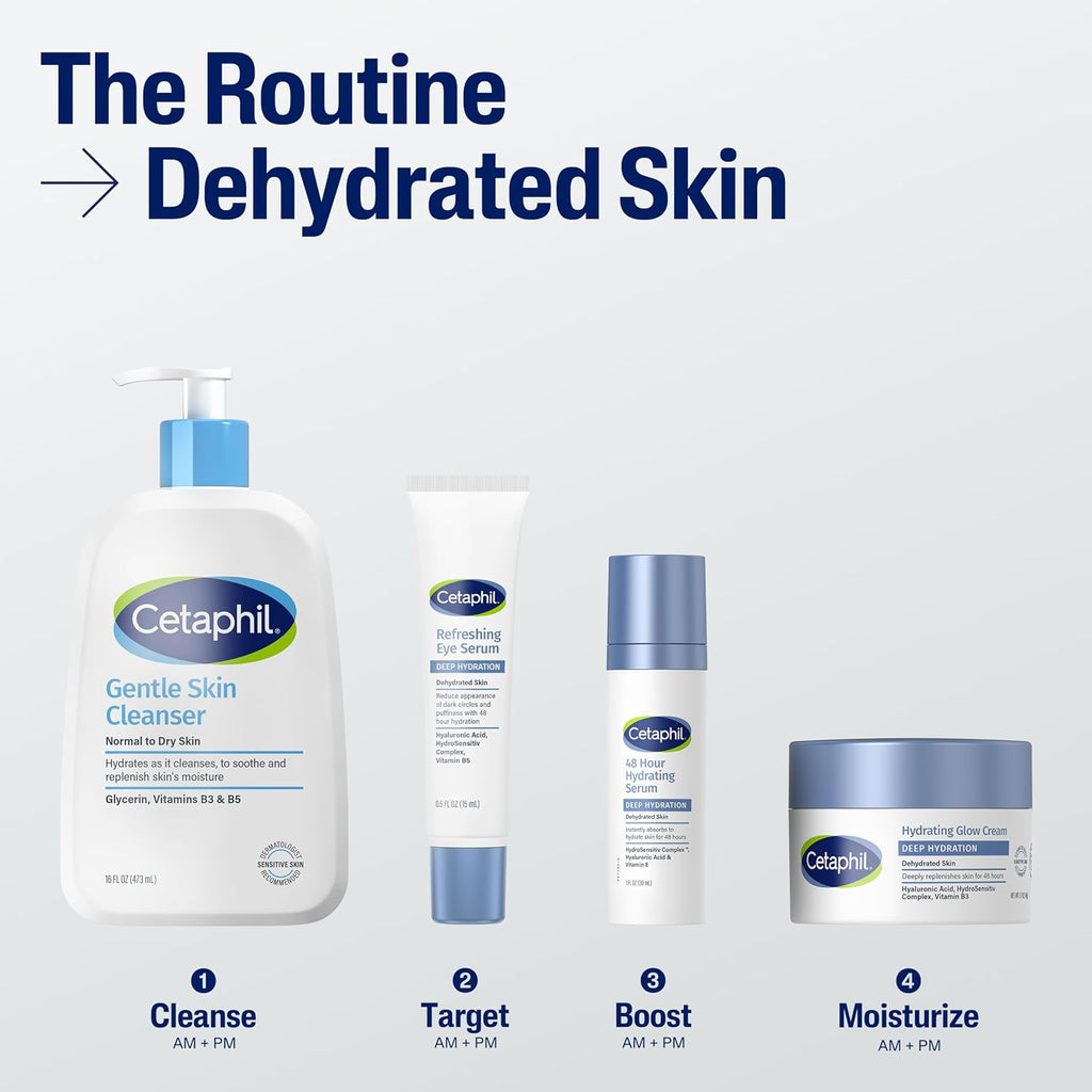 Cetaphil Deep Hydration Healthy Glow Daily Face Cream for Dry Sensitive Skin