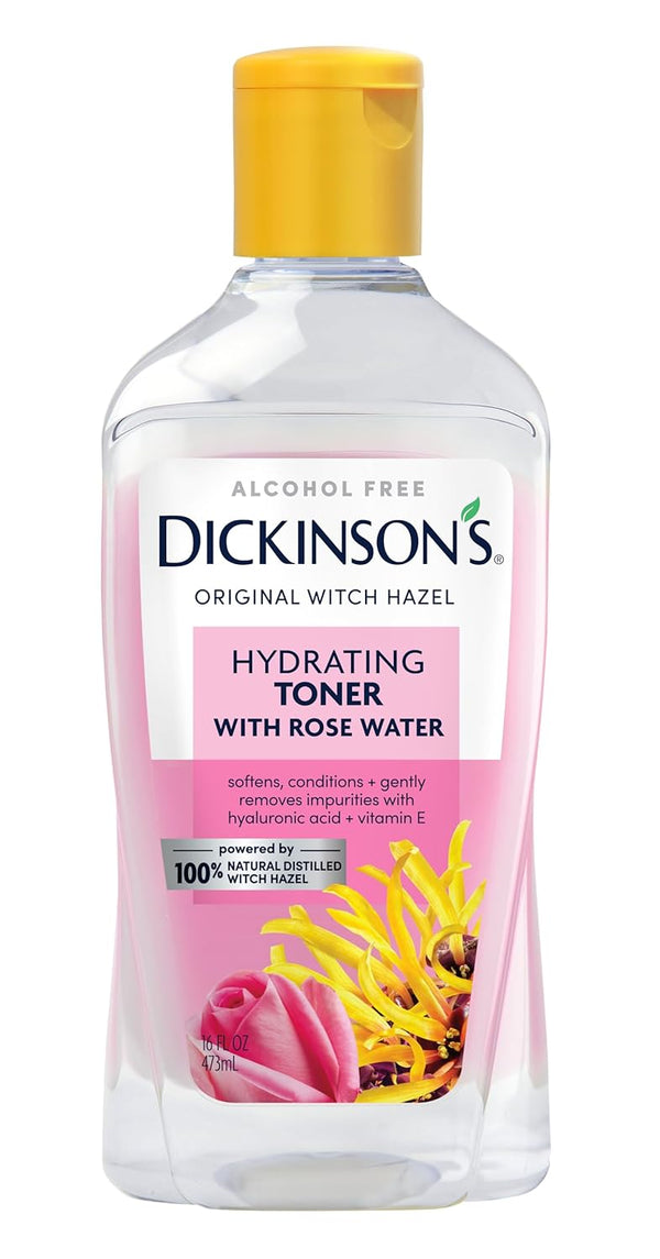 Dickinson’s Enhanced Witch Hazel Hydrating Toner with Rosewater – 16 fl oz