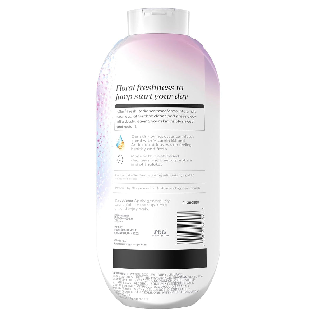 Olay | Body Wash Fresh Radiance Vitamin B3 Antioxidant Orchid Black Currant — 22 fl oz