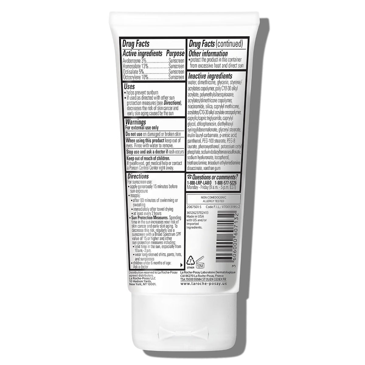 The back of a white squeeze tube for Dr. G's Cleanse & Balance body wash, featuring detailed drug facts, directions, and warnings printed in black text, set against a plain white background.