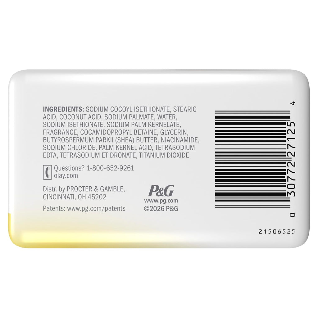 Olay | Ultra Moisture Beauty Bar Soap Shea Butter Niacinamide Vitamin B3 — 4 Bars