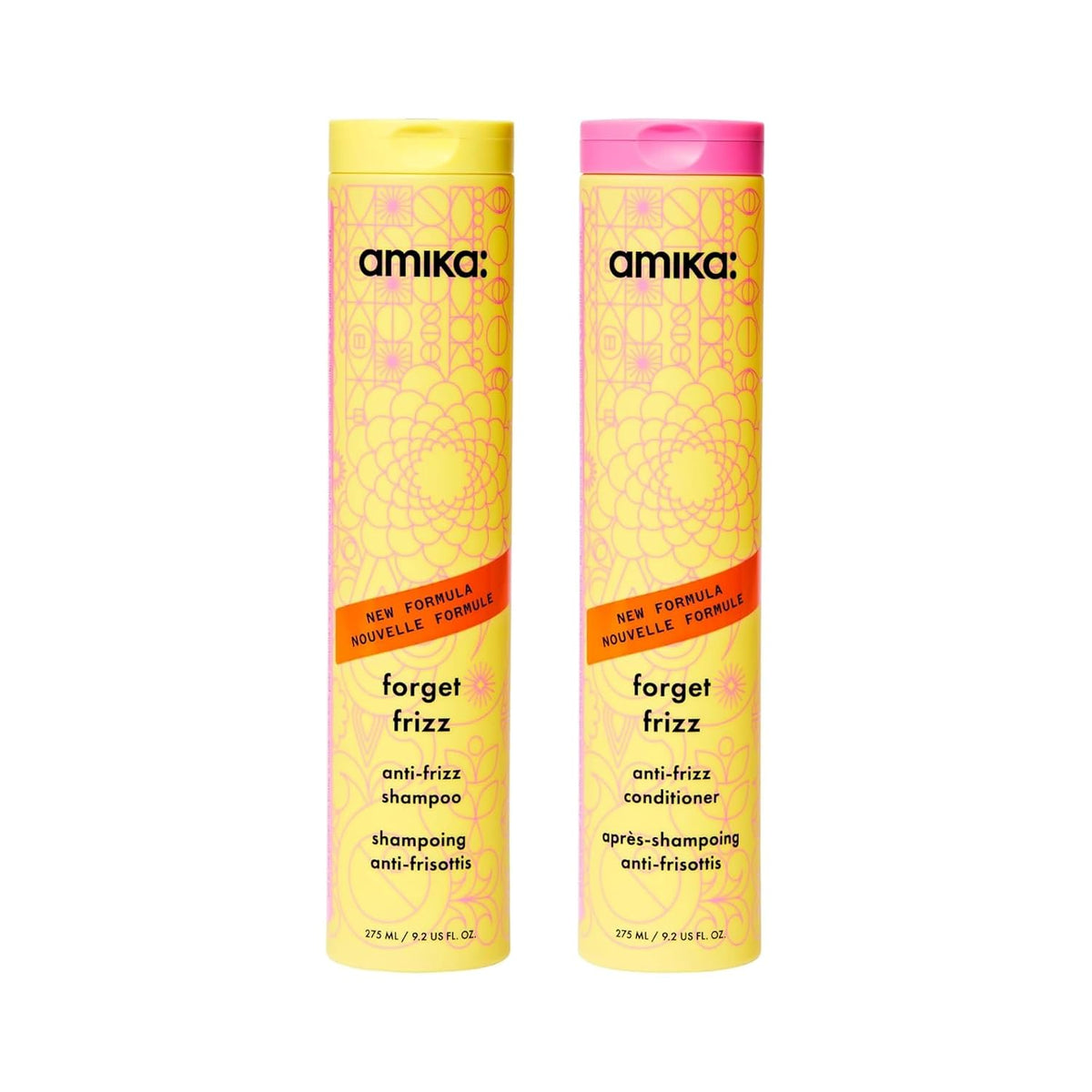 Amika | Forget Frizz Smoothing Wash Care Duo — 18.4 fl oz Total