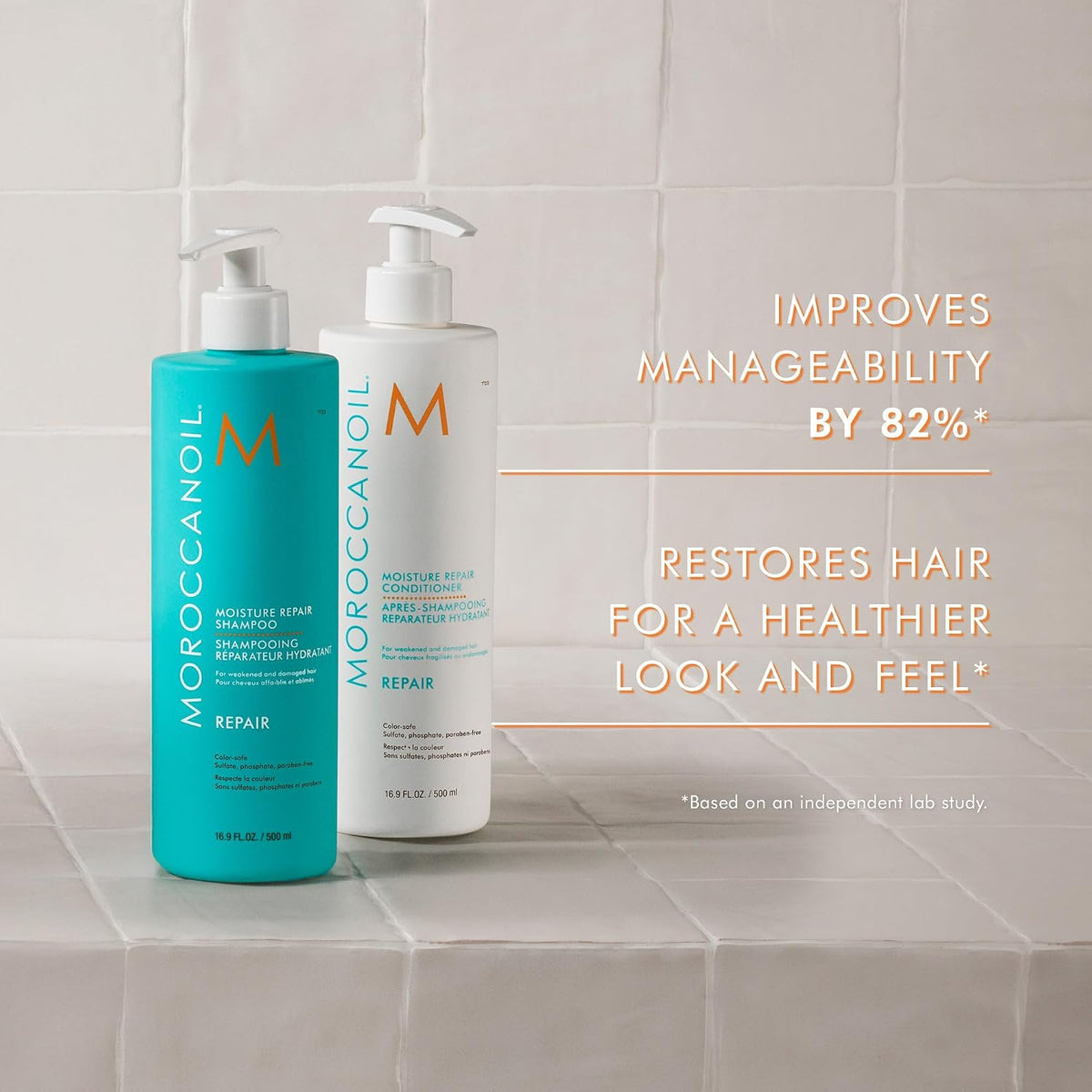 Moroccanoil | Moisture Repair Shampoo & Conditioner — 16.9 fl oz Each