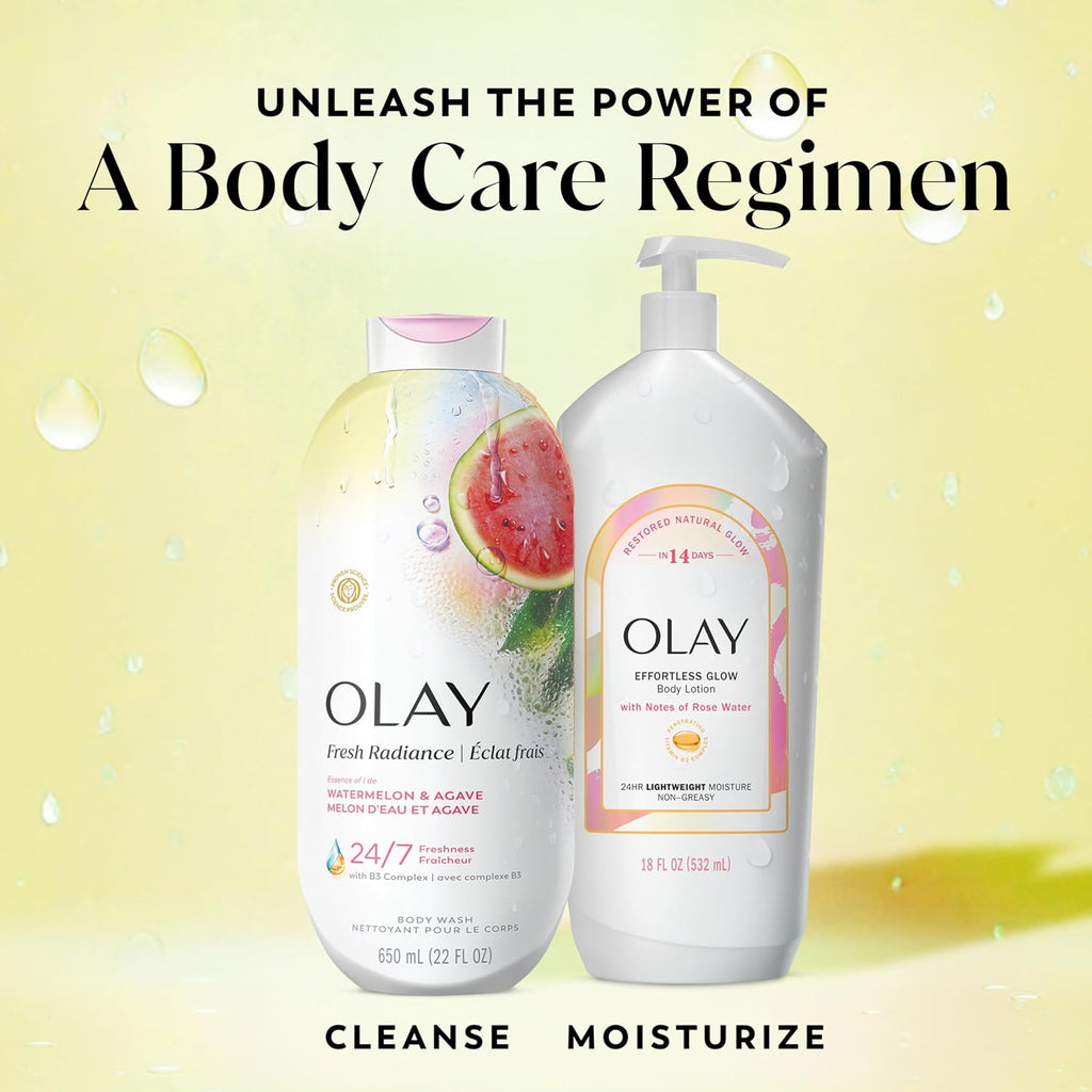 Olay | Body Wash Fresh Radiance Vitamin B3 Antioxidant Watermelon Agave — 22 fl oz