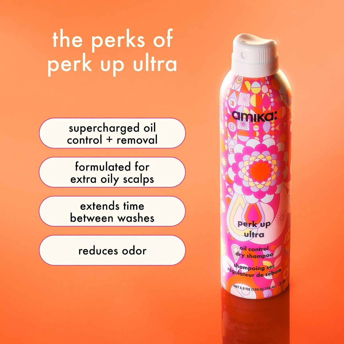 Amika | Extra Strength Dry Shampoo for Extra Oily Scalps
