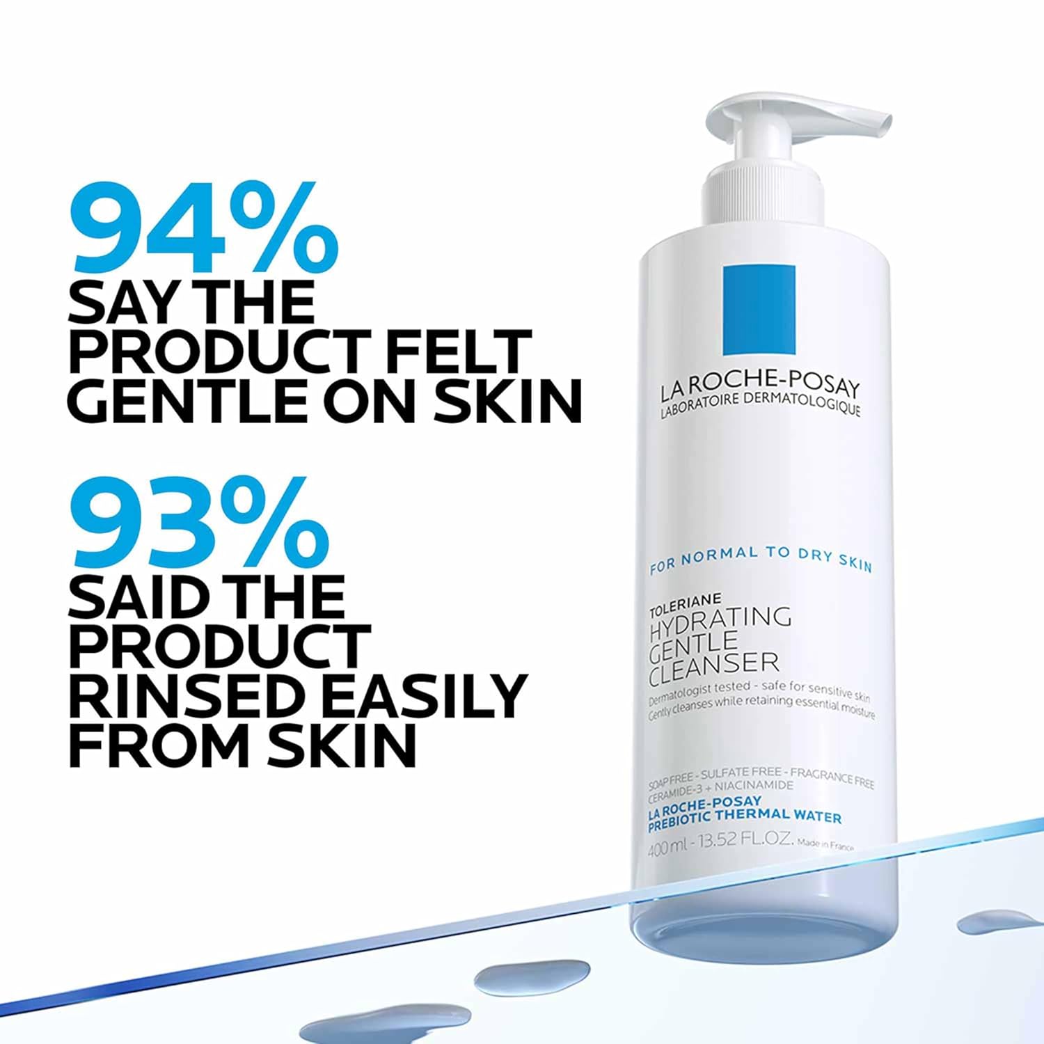 La Roche-Posay Toleriane Hydrating Cleanser for Dry to Normal Skin