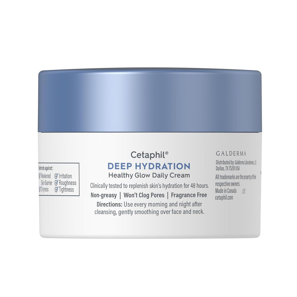 Cetaphil Deep Hydration Healthy Glow Daily Face Cream for Dry Sensitive Skin