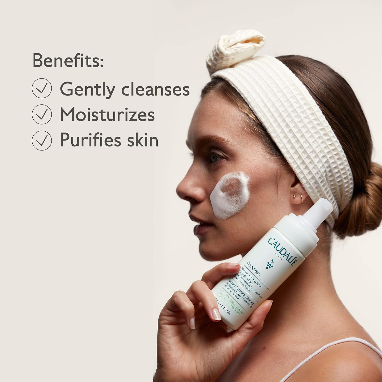 Caudalie Vinoclean Instant Foaming Cleanser | Z E H D