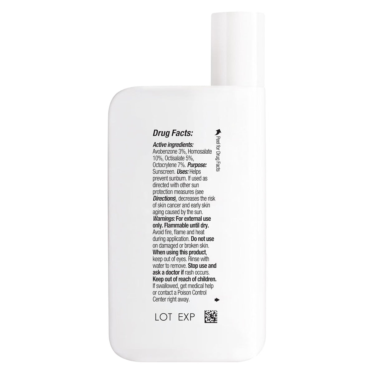 La Roche-Posay Anthelios Ultra Light Fluid Sunscreen SPF 60 back bottle shown on a light gray background
