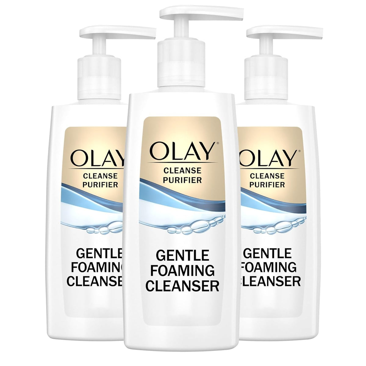 Olay | Gentle Foaming Face Wash Sensitive Skin Glycerin Unscented — 6.7 fl oz (Pack of 3)