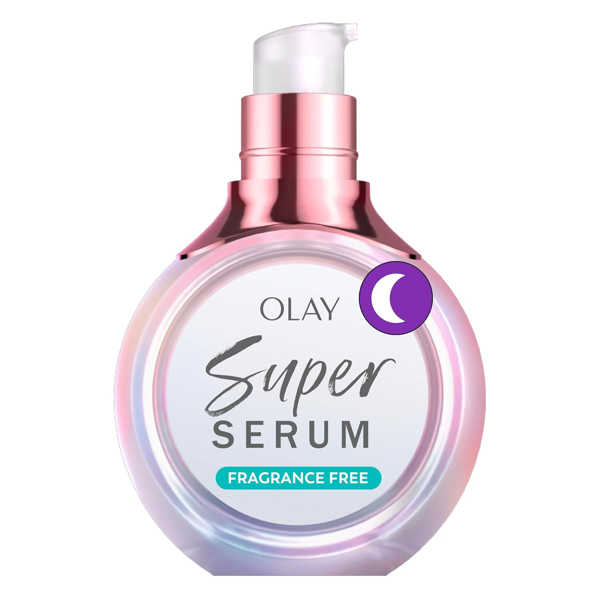 Olay | Super Serum 5-in-1 Night Face Serum Niacinamide Peptide Salicylic Acid Lactic Acid Glycerin Fragrance Free
