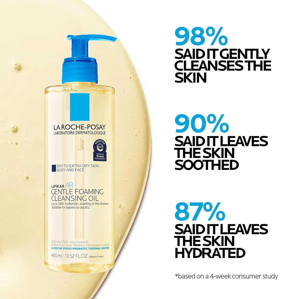 Lipikar AP+ Gentle Foaming Cleansing Oil by La Roche-Posay — 13.52 fl oz