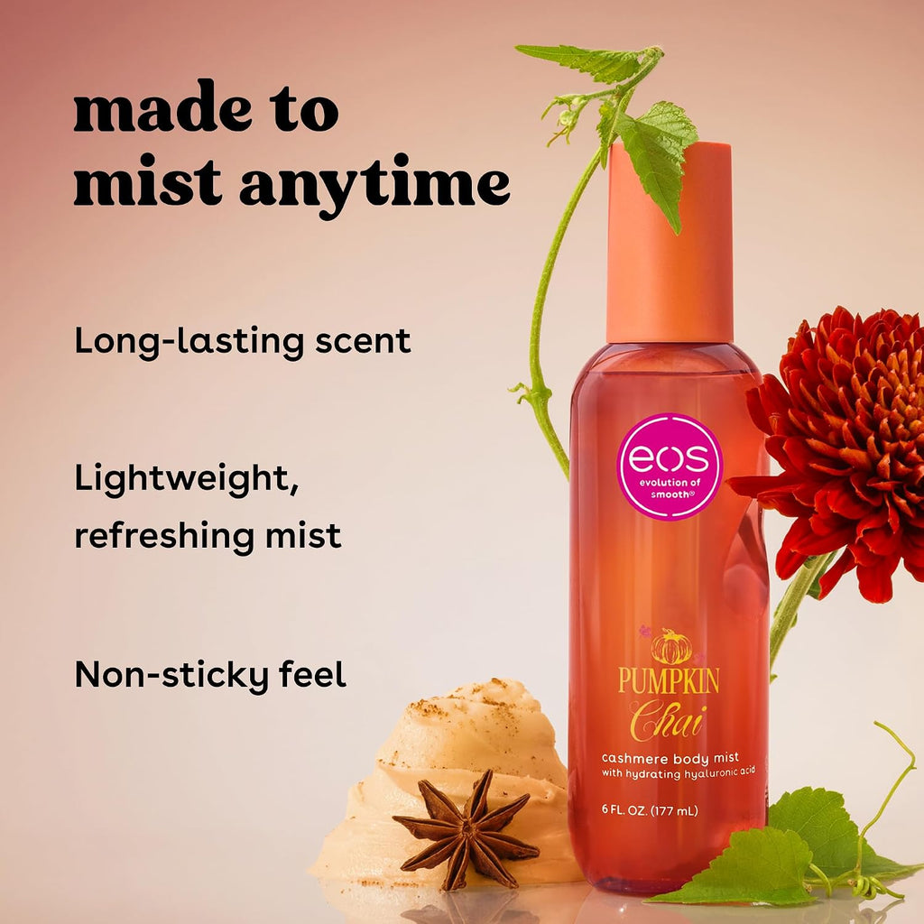 eos | Pumpkin Chai Body Mist Aloe & Glycerin — 6 fl oz