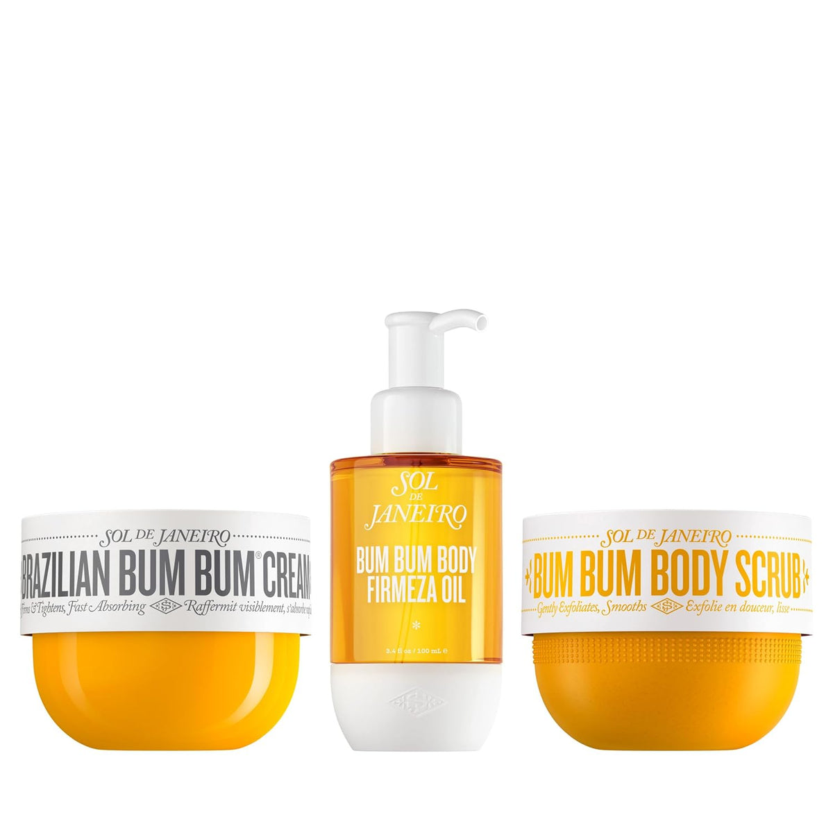 Sol de Janeiro | Brazilian Bum Bum Cream, Firmeza Body Oil & Body Scrub Firming Trio Cheirosa 62