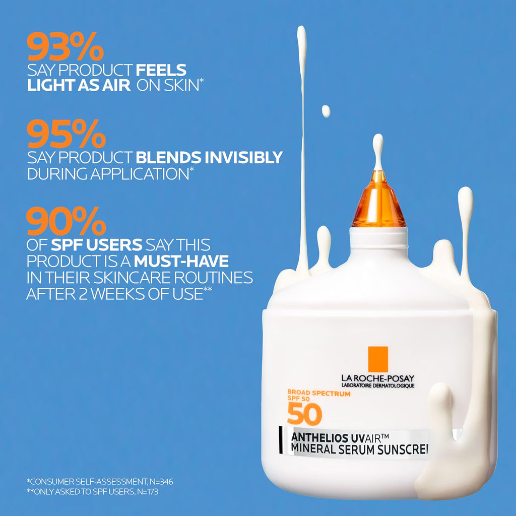 Anthelios UVAir™ Mineral Sunscreen Serum SPF 50 by La Roche-Posay — 50ml (1.7 fl oz)
