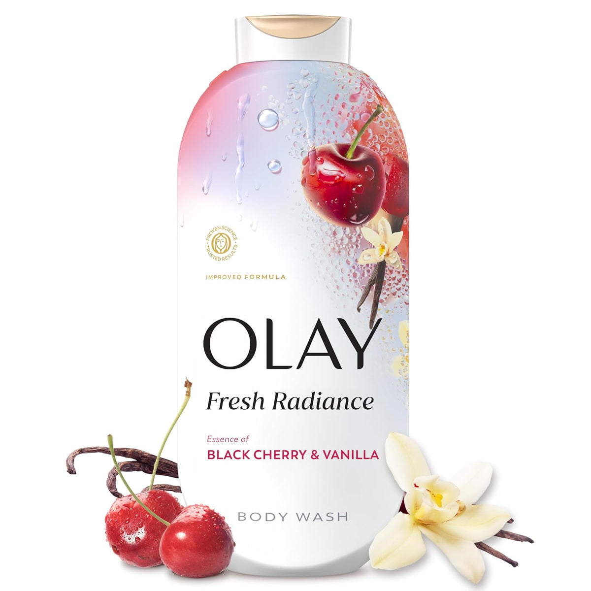 Olay | Body Wash Fresh Radiance Vitamin B3 Antioxidant Black Cherry Vanilla — 22 fl oz