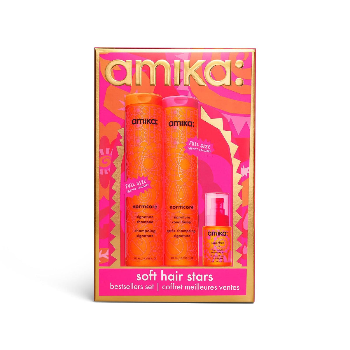 Amika | Normcore Shampoo, Conditioner & Superfruit Star Gift Set — 3 Pieces