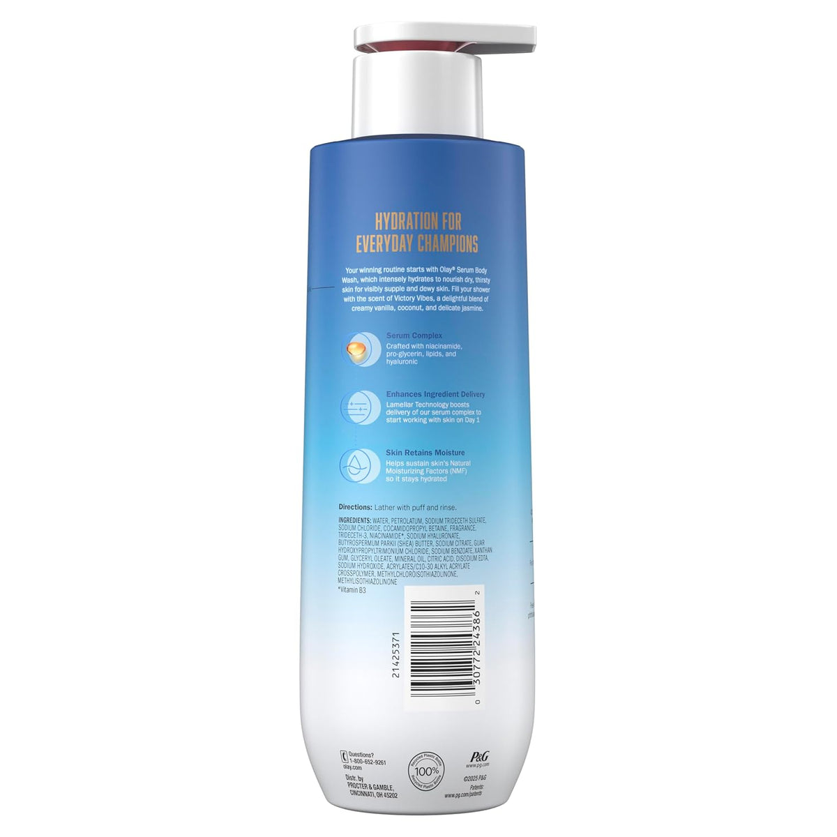Olay | Body Wash Niacinamide Hyaluronic Acid Pro-Glycerin Vanilla Coconut Jasmine Limited Edition — 20 fl oz