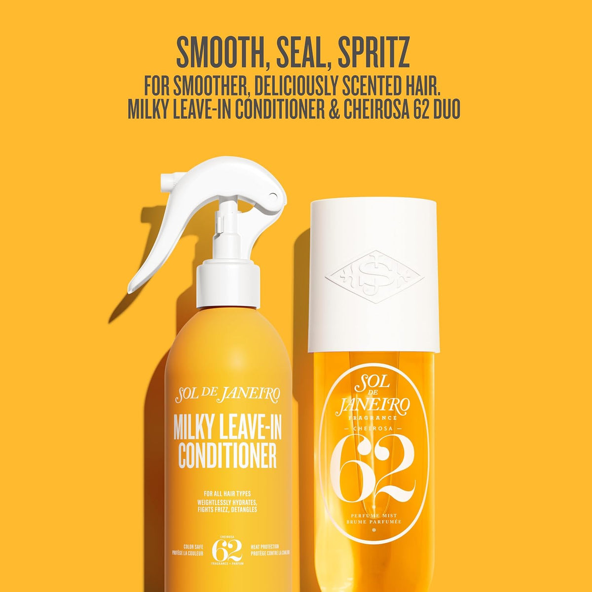 Sol de Janeiro | Milky Leave-In Conditioner & Hair and Body Perfume Mist Duo Cheirosa 62