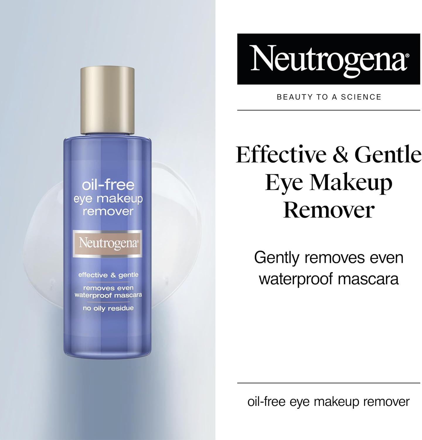 Neutrogena Gentle Oil-Free Eye Makeup Remover for Sensitive Eyes (5.5 oz)