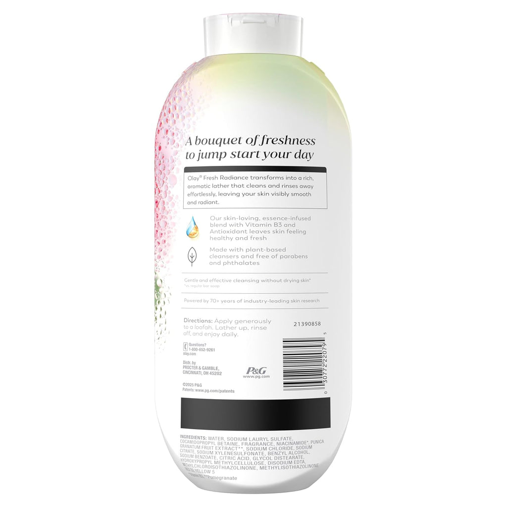 Olay | Body Wash Fresh Radiance Vitamin B3 Antioxidant Rose Water Sweet Nectar — 22 fl oz