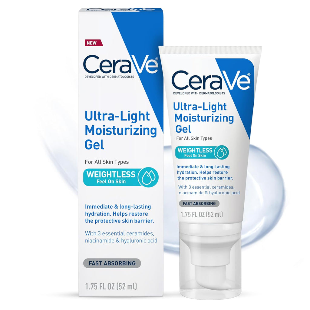 CeraVe Ultra-Light Moisturizing Gel packaging on a white background