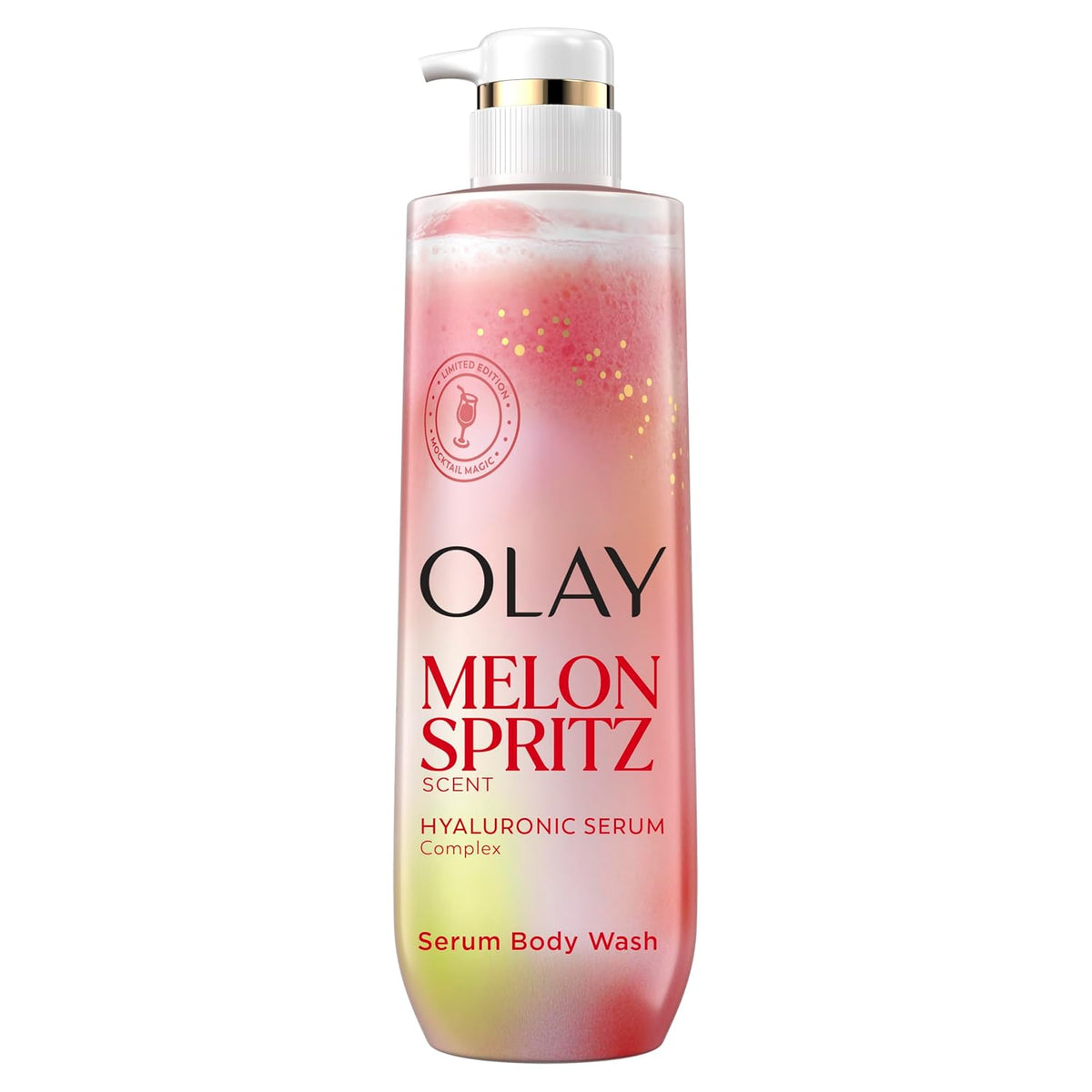 Olay | Body Wash Niacinamide Hyaluronic Acid Pro-Glycerin Melon Spritz Watermelon Jasmine Amber Limited Edition — 20 fl oz