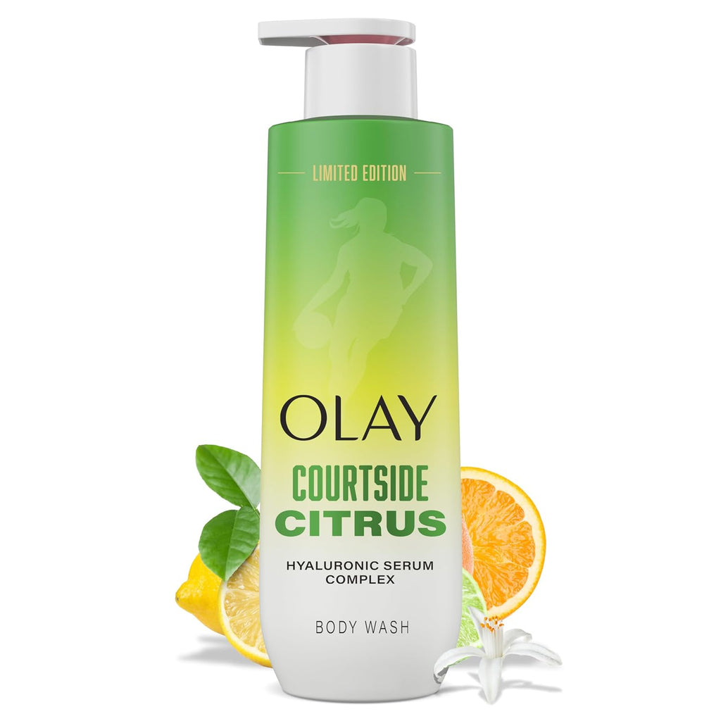 Olay | Body Wash Niacinamide Hyaluronic Acid Pro-Glycerin Courtside Citrus Lime Orange Pear Limited Edition — 20 fl oz