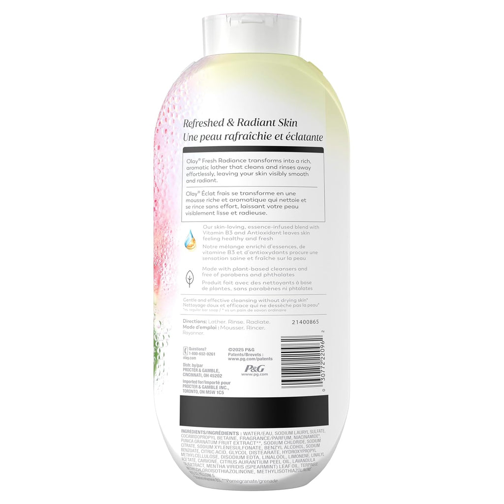 Olay | Body Wash Fresh Radiance Vitamin B3 Antioxidant Watermelon Agave — 22 fl oz