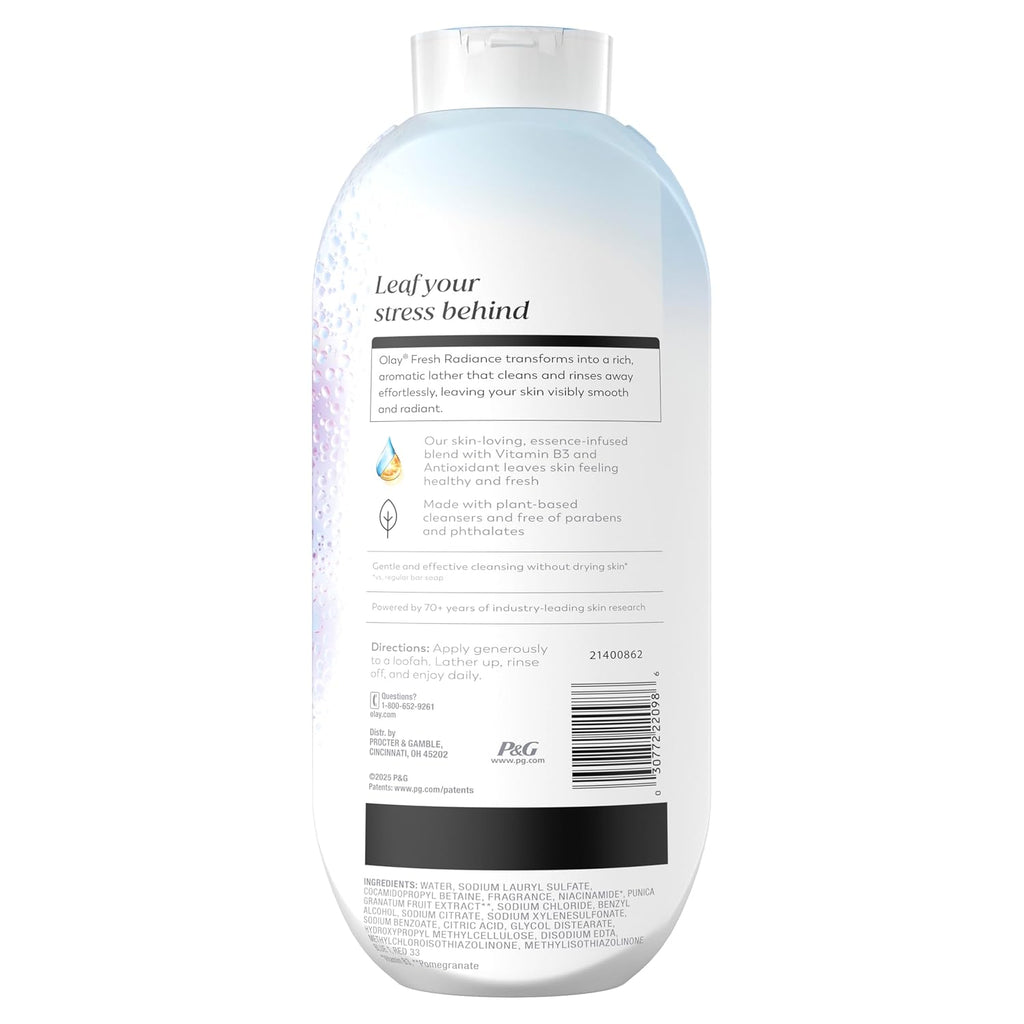Olay | Body Wash Fresh Radiance Vitamin B3 Antioxidant Birch Water Lavender — 22 fl oz