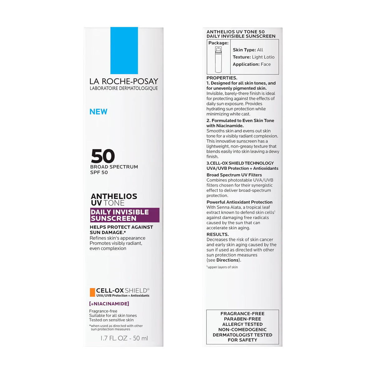 La Roche-Posay sunscreen packaging with text and branding
