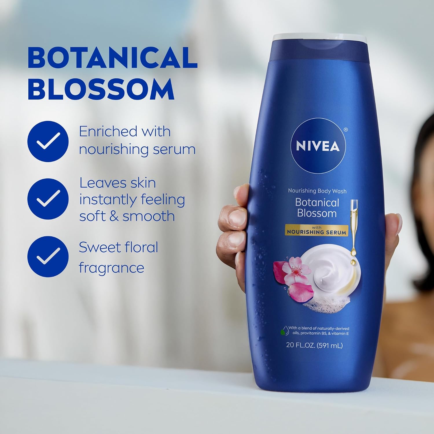 NIVEA Nourishing Botanical Blossom Body Wash